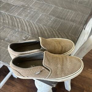 Vans Tan Suede Slip-On Loafers